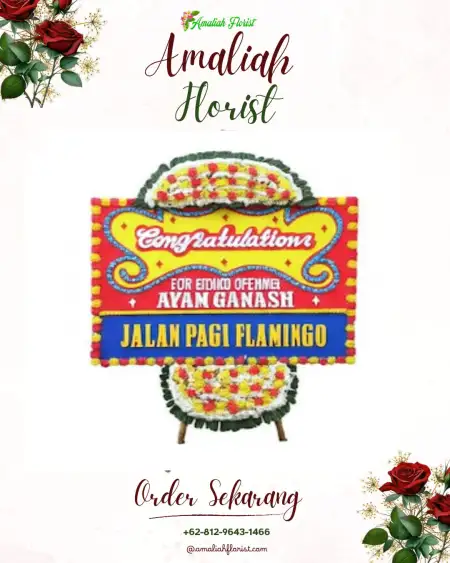 Sewa Papan Bunga Sidepan